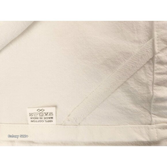 2 White 100% Cotton Dish Towel 26x26 in with hanging loop Kitchen Linen - Picture 6 of 7